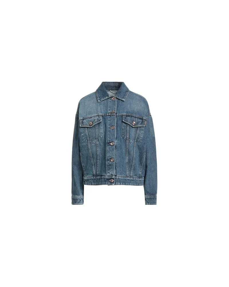 Brunello Cucinelli JACKEN & MÄNTEL - Jeansjacken/Mäntelauf YOOX.COM Blau