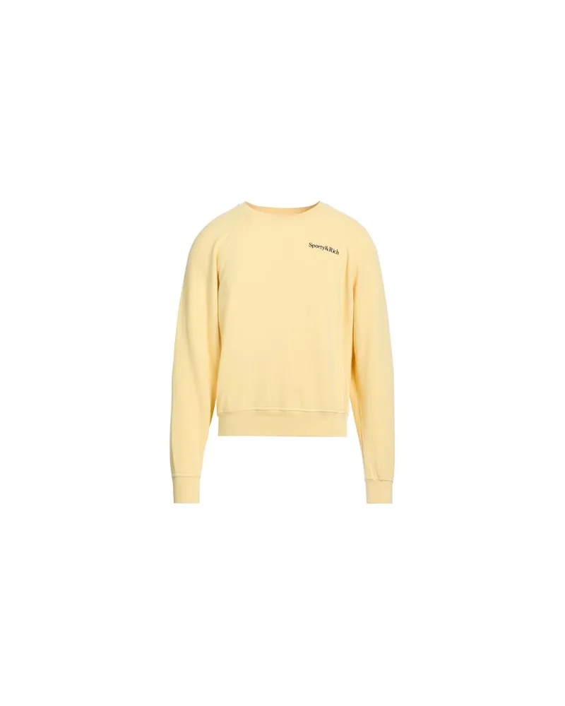SPORTY & RICH TOPS - Sweatshirtsauf YOOX.COM Pastellgelb