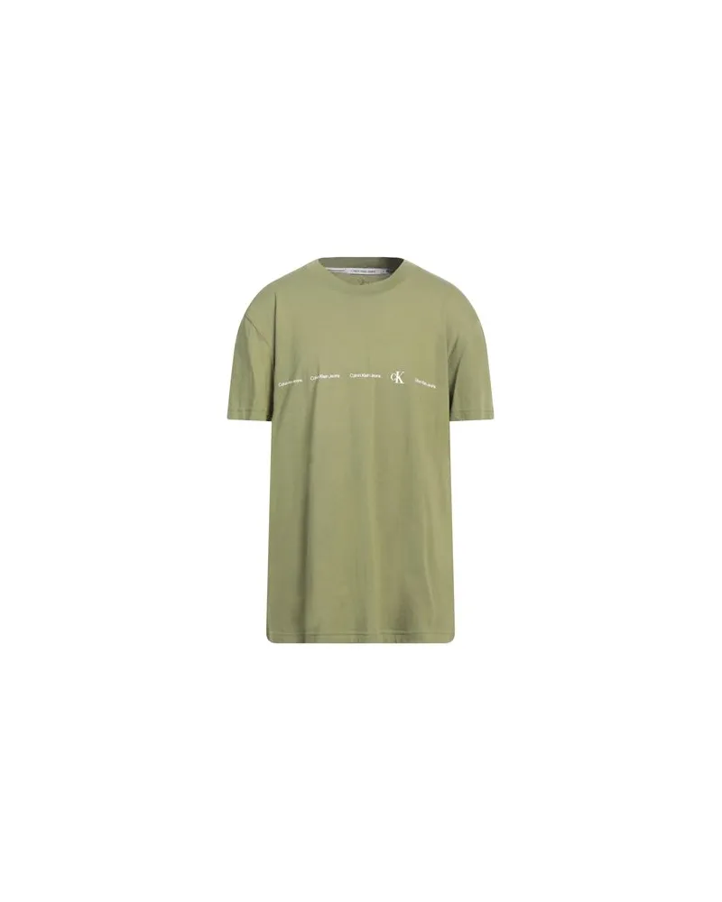 Calvin Klein TOPS - T-shirtsauf YOOX.COM Militärgrün