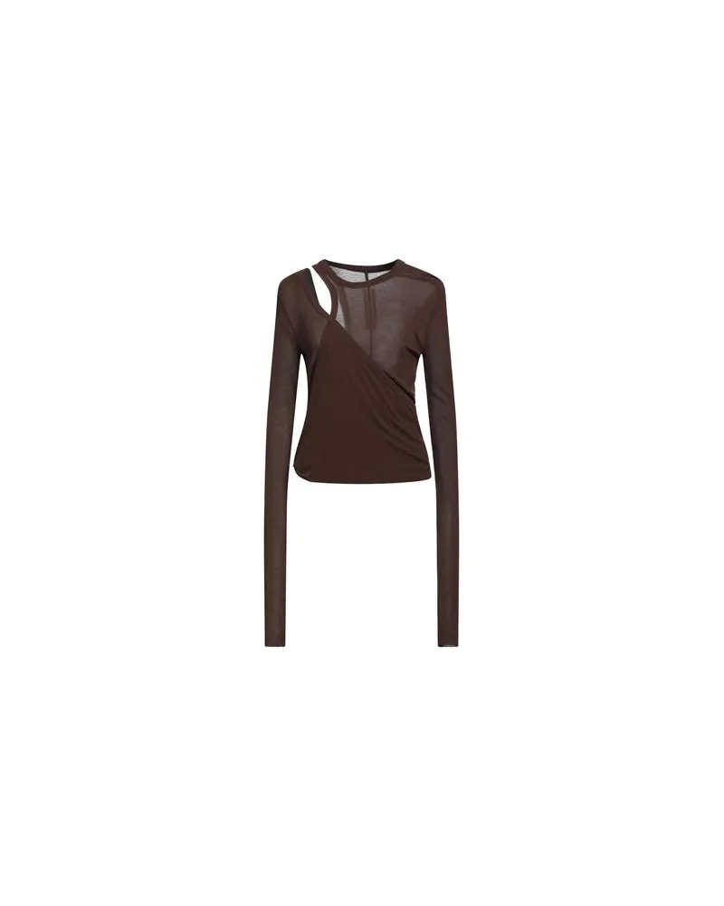 Rick Owens TOPS - T-shirtsauf YOOX.COM Braun