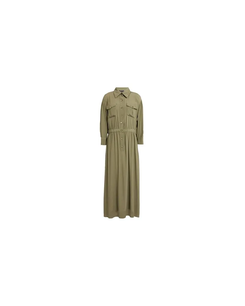 Luisa Spagnoli KLEIDER - Midi-Kleiderauf YOOX.COM Militärgrün