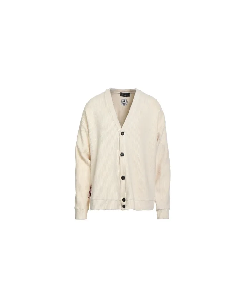 Dsquared2 STRICKWAREN - Strickjackenauf YOOX.COM Cremeweiß