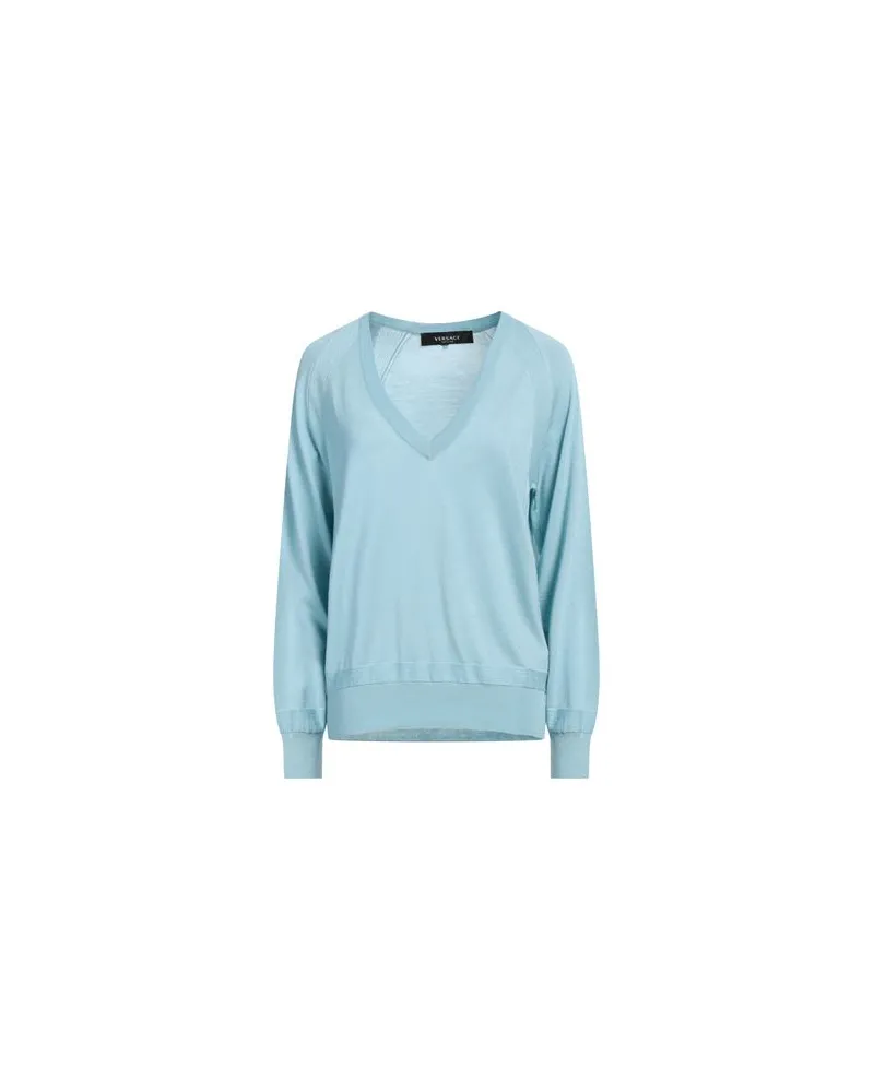 Versace STRICKWAREN - Pulloverauf YOOX.COM Himmelblau
