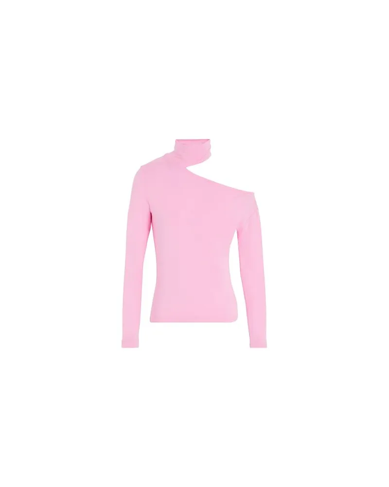 8 by Yoox VISCOSE CUT-OUT SLEEVE TOP  - TOPS - T-shirtsauf YOOX.COM Rosa