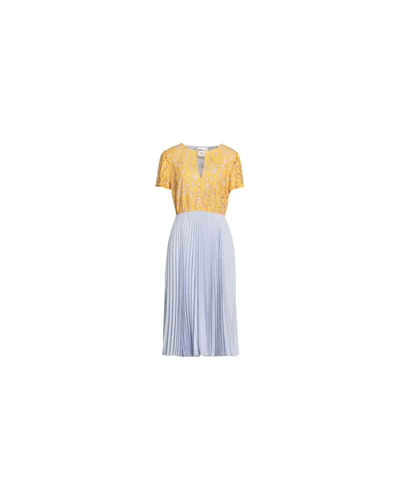 Semicouture KLEIDER - Midi-Kleiderauf YOOX.COM Gelb