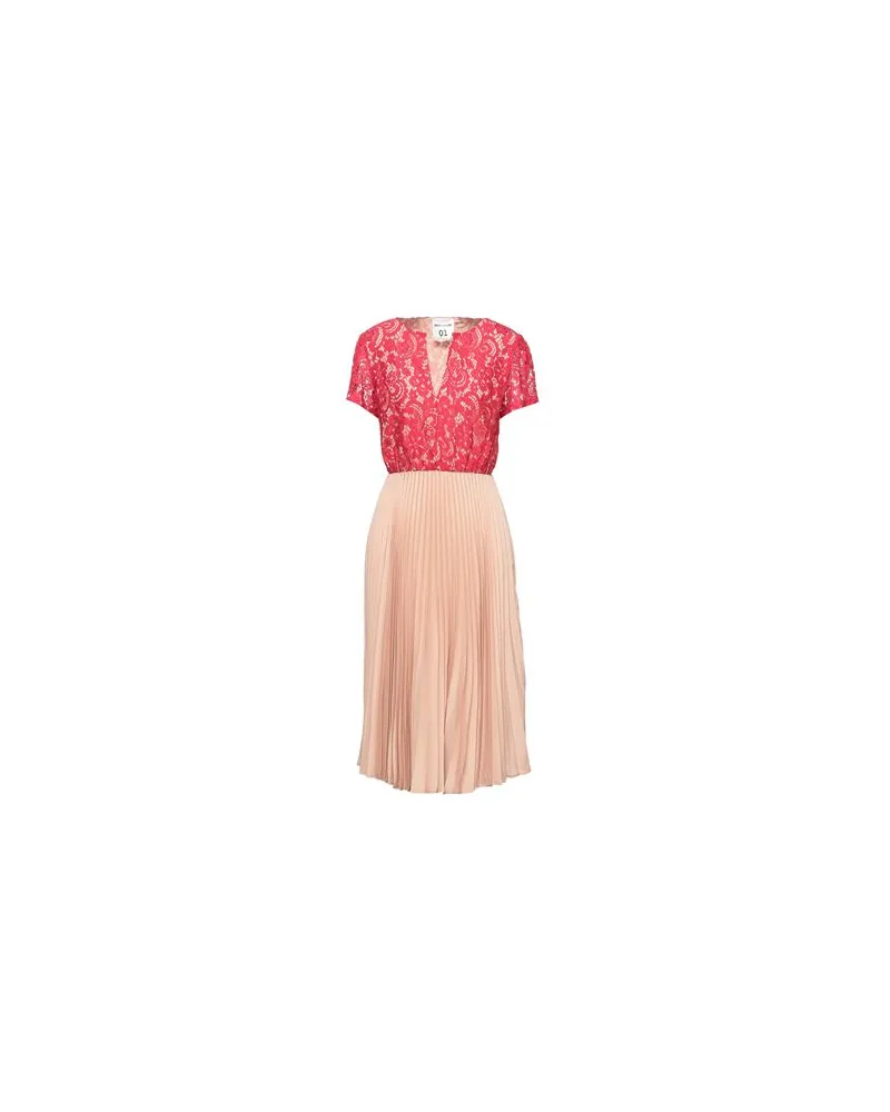 Semicouture KLEIDER - Midi-Kleiderauf YOOX.COM Rot