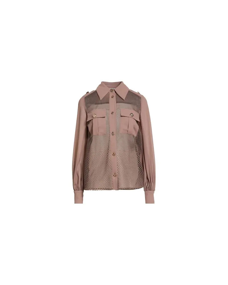 Elisabetta Franchi TOPS - Hemdenauf YOOX.COM Hellbraun