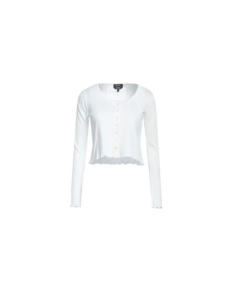 A.P.C. STRICKWAREN - Strickjackenauf YOOX.COM Weiß