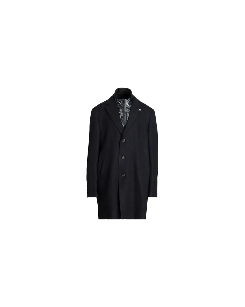 Manuel Ritz JACKEN & MÄNTEL - Mäntelauf YOOX.COM Marineblau