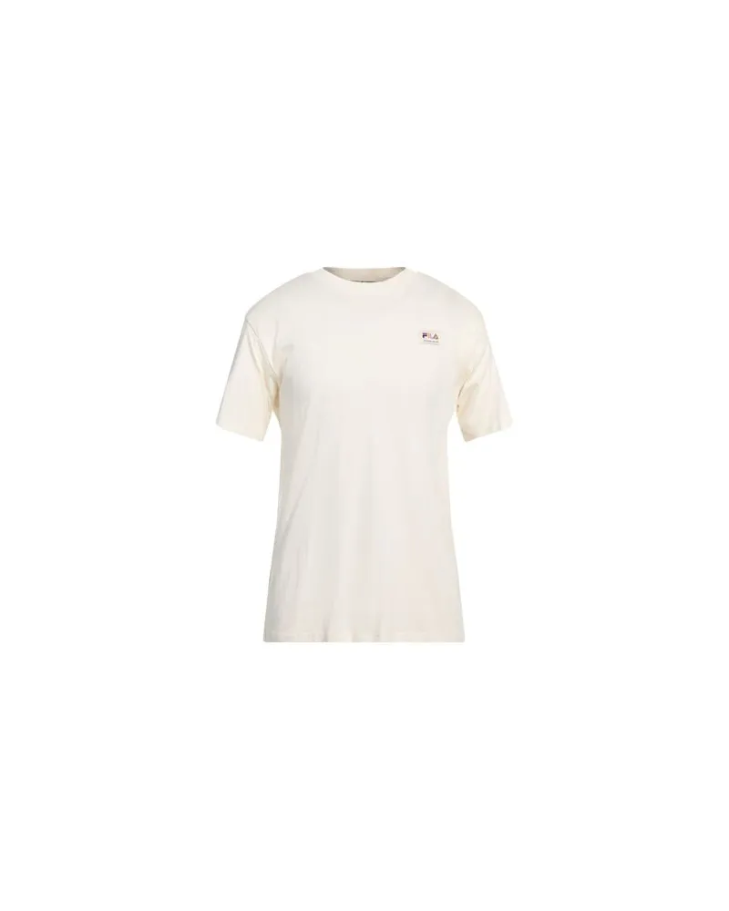 Fila TOPS - T-shirtsauf YOOX.COM Cremeweiß