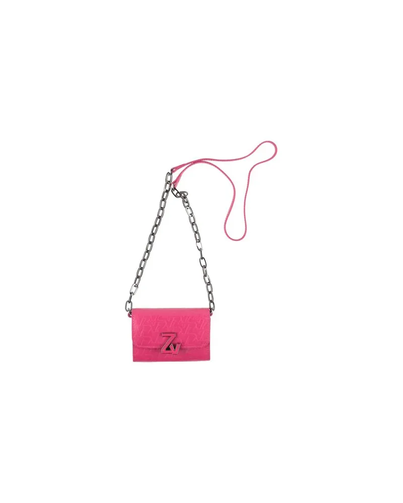 Zadig & Voltaire Kleinlederwaren - Portemonnaies mit Tragriemenauf YOOX.COM Fuchsia
