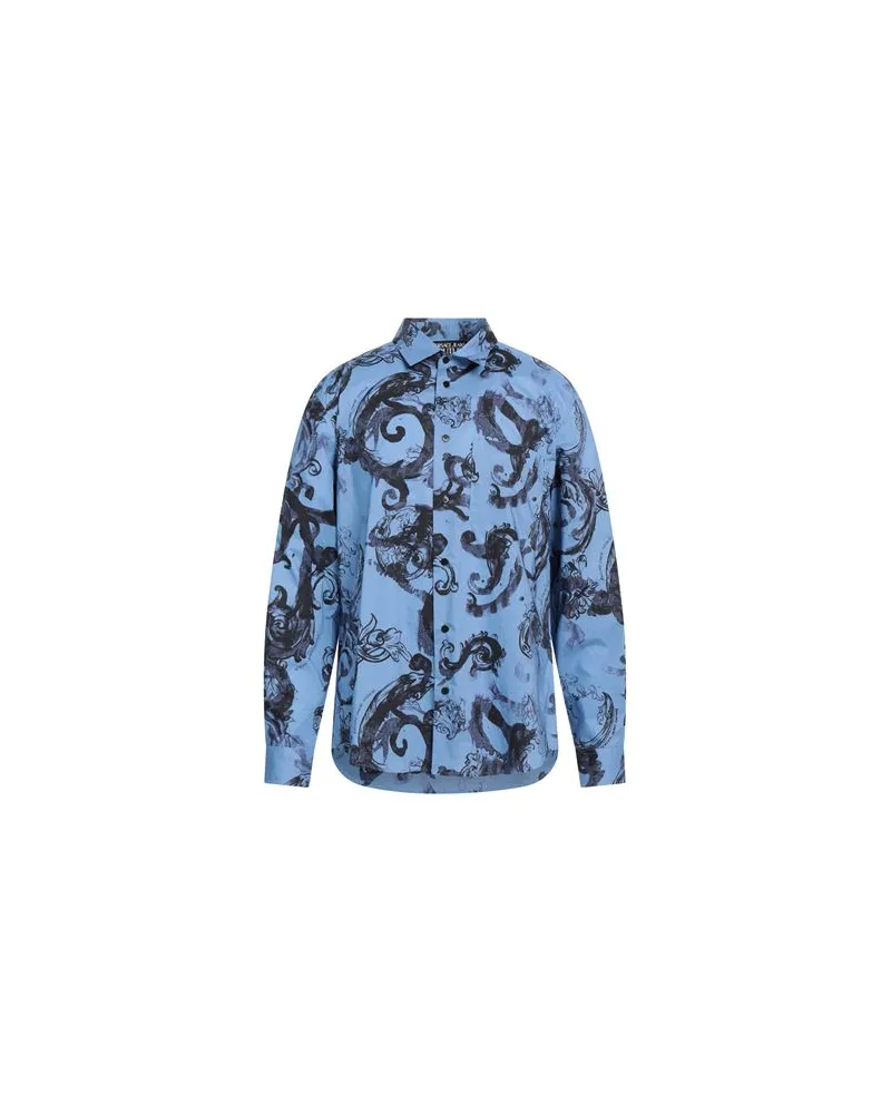 Versace Jeans TOPS - Hemdenauf YOOX.COM Hellblau