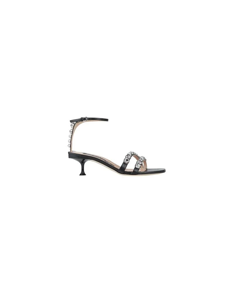 Sergio Rossi SCHUHE - Sandalenauf YOOX.COM Schwarz