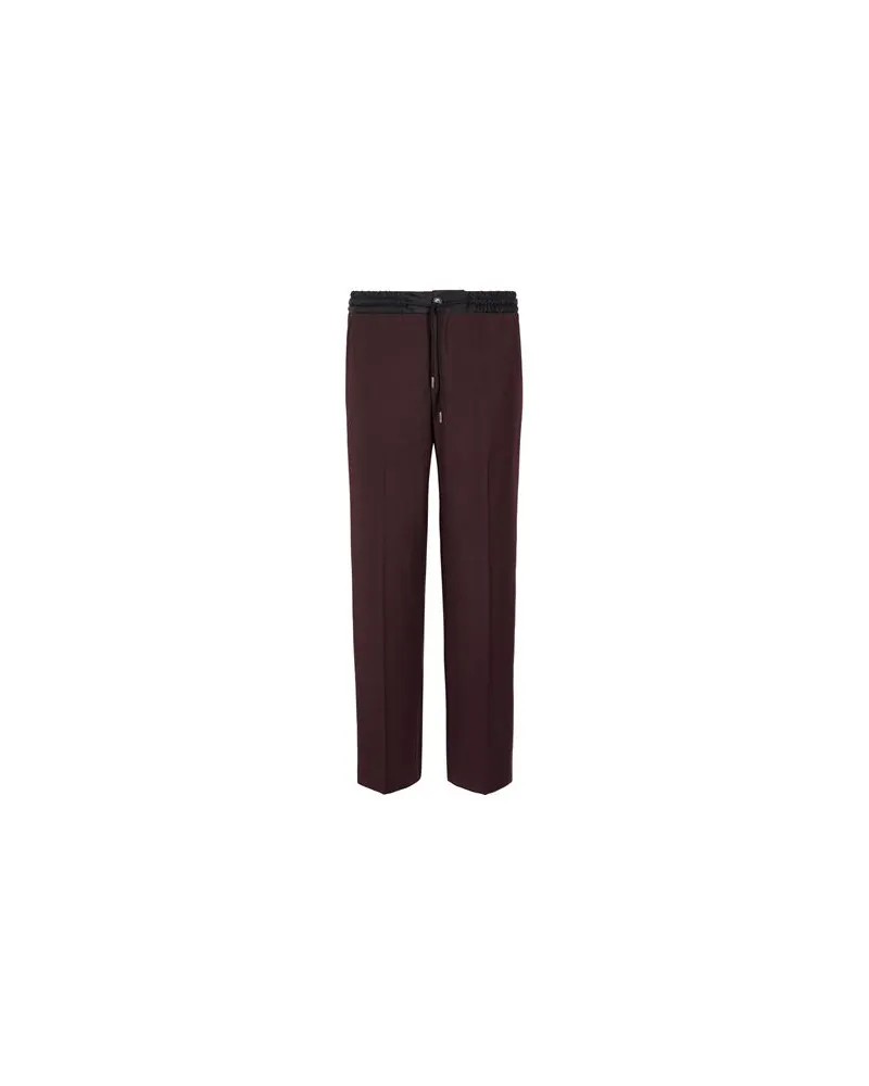 8 by Yoox DRAWSTRING WIDE LEG TROUSERS - HOSEN & RÖCKE - Hosenauf YOOX.COM Pflaume