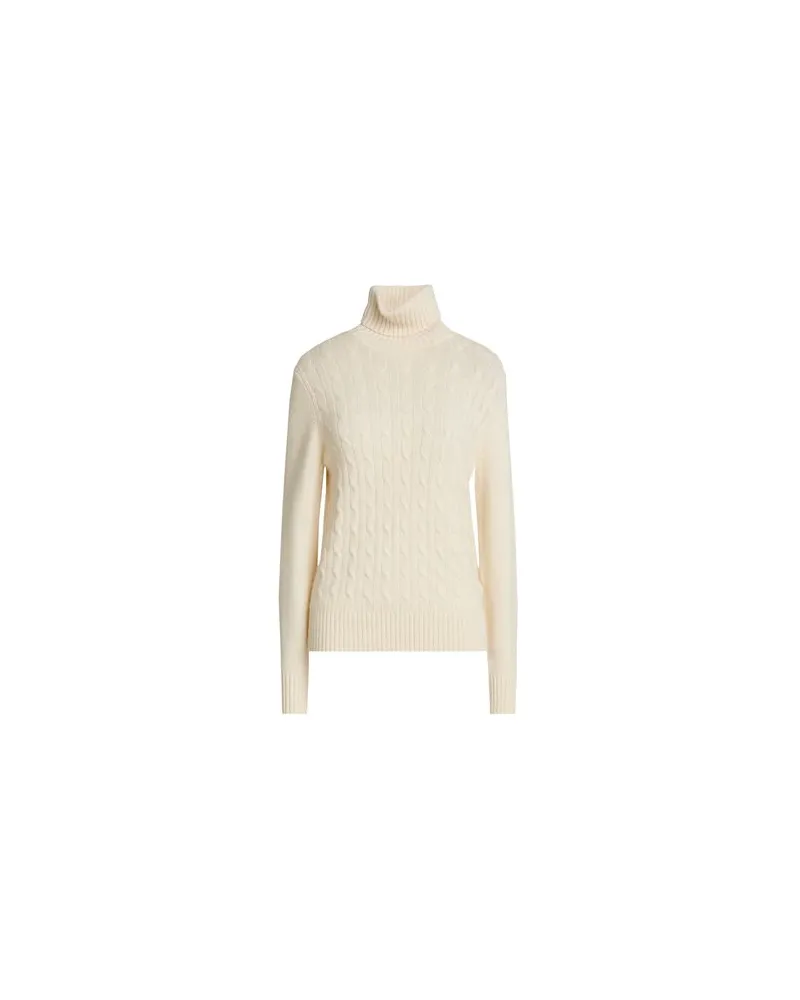 ALLUDE STRICKWAREN - Rollkragenpulloverauf YOOX.COM Cremeweiß