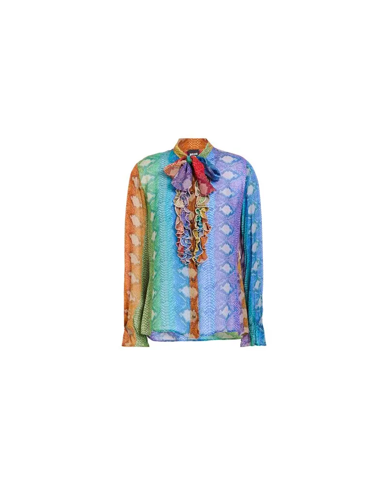Just Cavalli TOPS - Hemdenauf YOOX.COM Blau