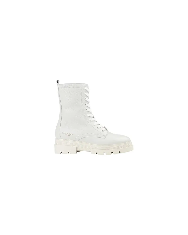 Tommy Hilfiger MONOCHROMATIC LACE-UP BOOTS   - SCHUHE - Stiefelettenauf YOOX.COM Elfenbein