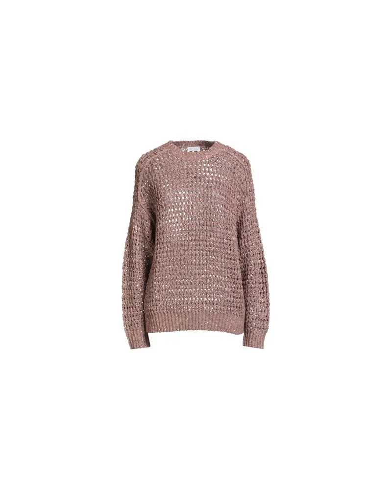 Brunello Cucinelli STRICKWAREN - Pulloverauf YOOX.COM Hellbraun