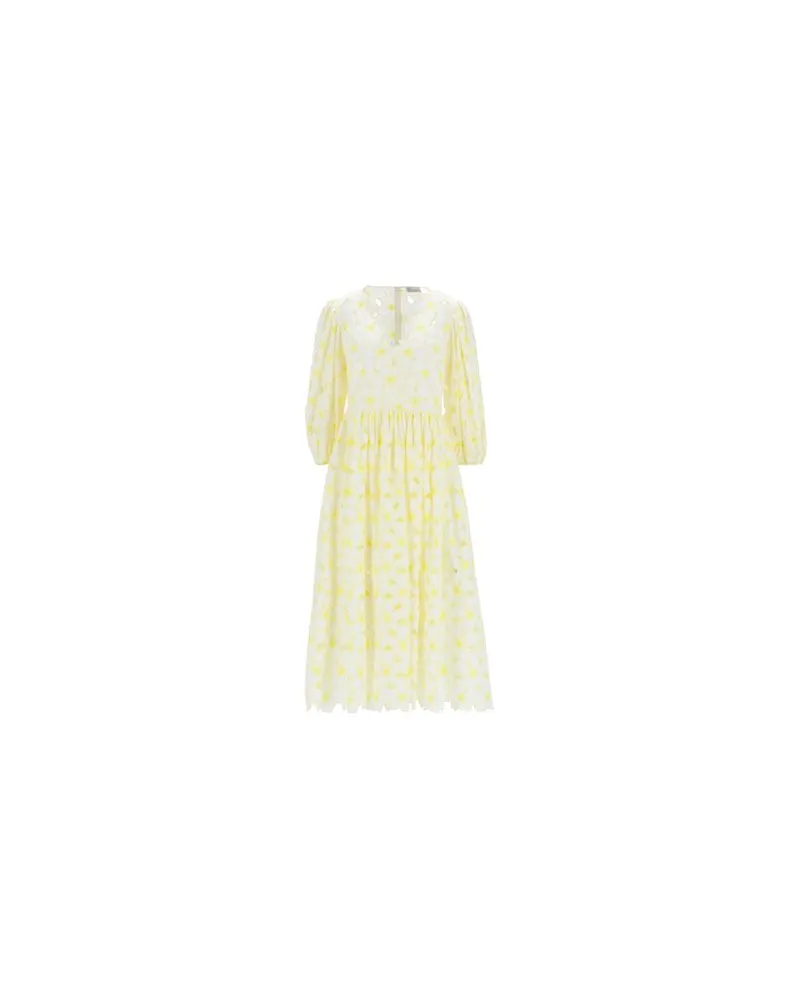 RED Valentino KLEIDER - Midi-Kleiderauf YOOX.COM Gelb