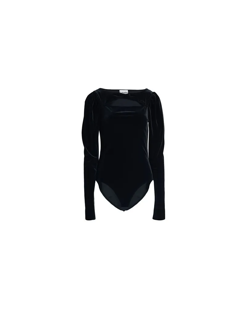 Ganni TOPS - Bodysuitsauf YOOX.COM Schwarz