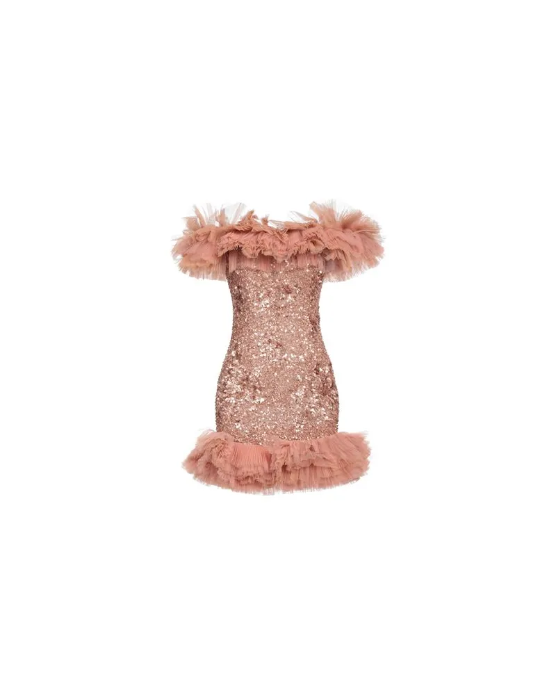 Elisabetta Franchi KLEIDER - Mini-Kleiderauf YOOX.COM Antikrosa