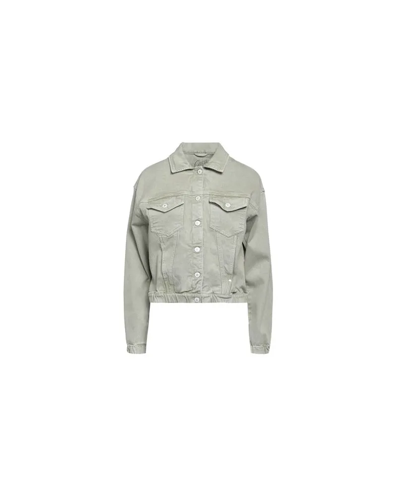 Guess JACKEN & MÄNTEL - Jeansjacken/Mäntelauf YOOX.COM Salbeigrün