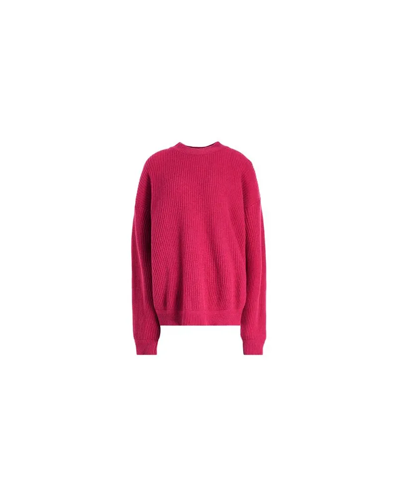 8 by Yoox WOOL BLEND OVER-SIZE CREWNECK - STRICKWAREN - Pulloverauf YOOX.COM Fuchsia