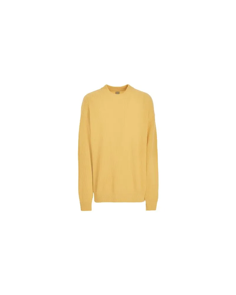 8 by Yoox WOOL BLEND OVER-SIZE CREWNECK - STRICKWAREN - Pulloverauf YOOX.COM Gelb