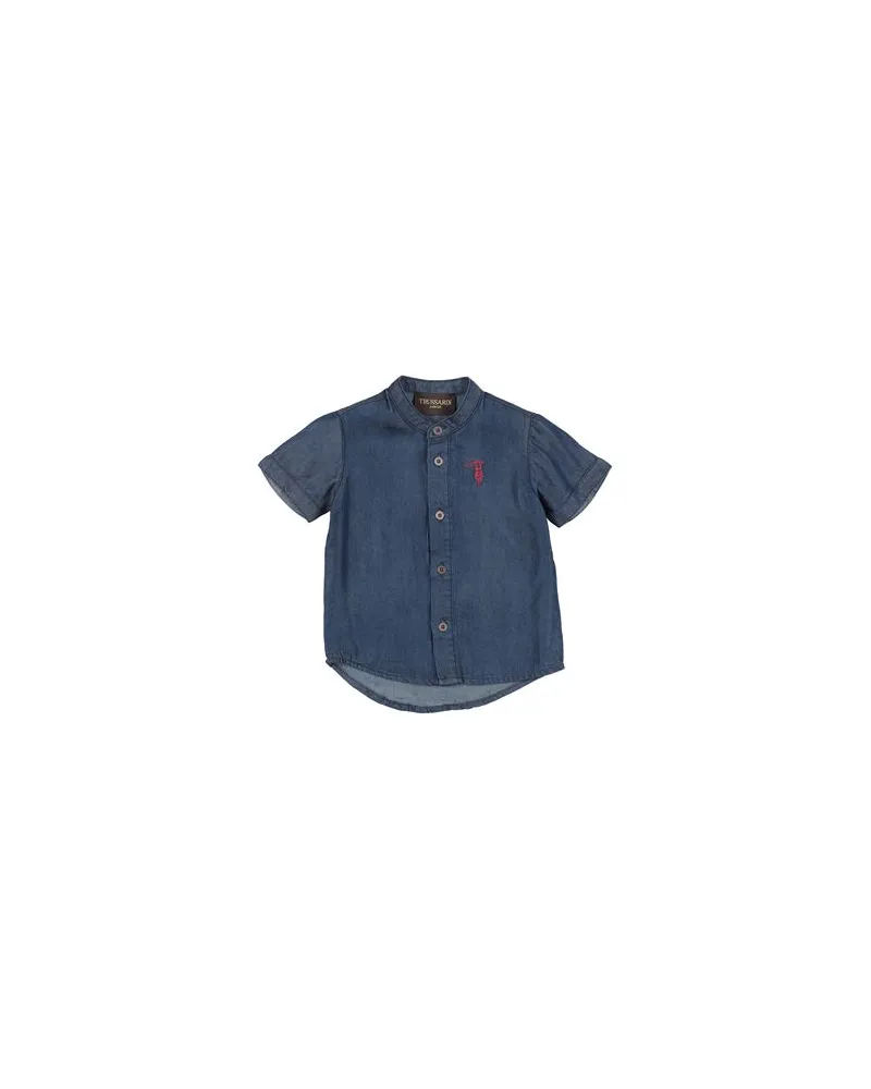 Trussardi TOPS - Jeanshemdenauf YOOX.COM Blau