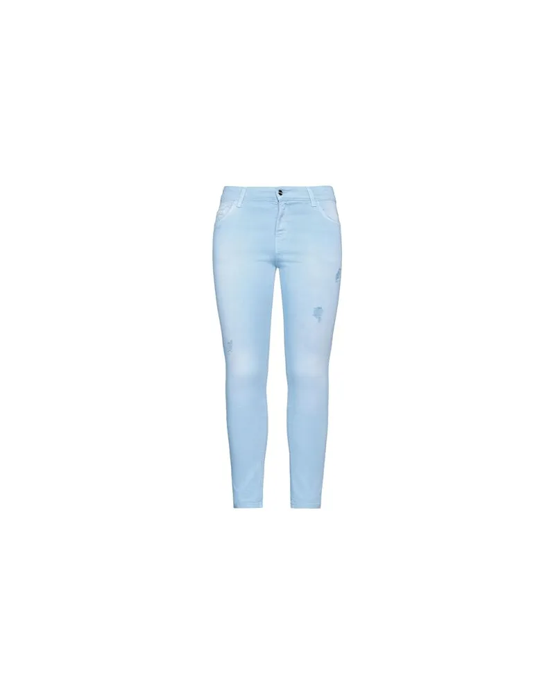 Blumarine HOSEN & RÖCKE - Hosenauf YOOX.COM Himmelblau