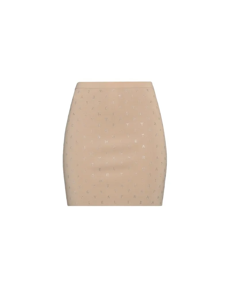 Elisabetta Franchi HOSEN & RÖCKE - Miniröckeauf YOOX.COM Beige