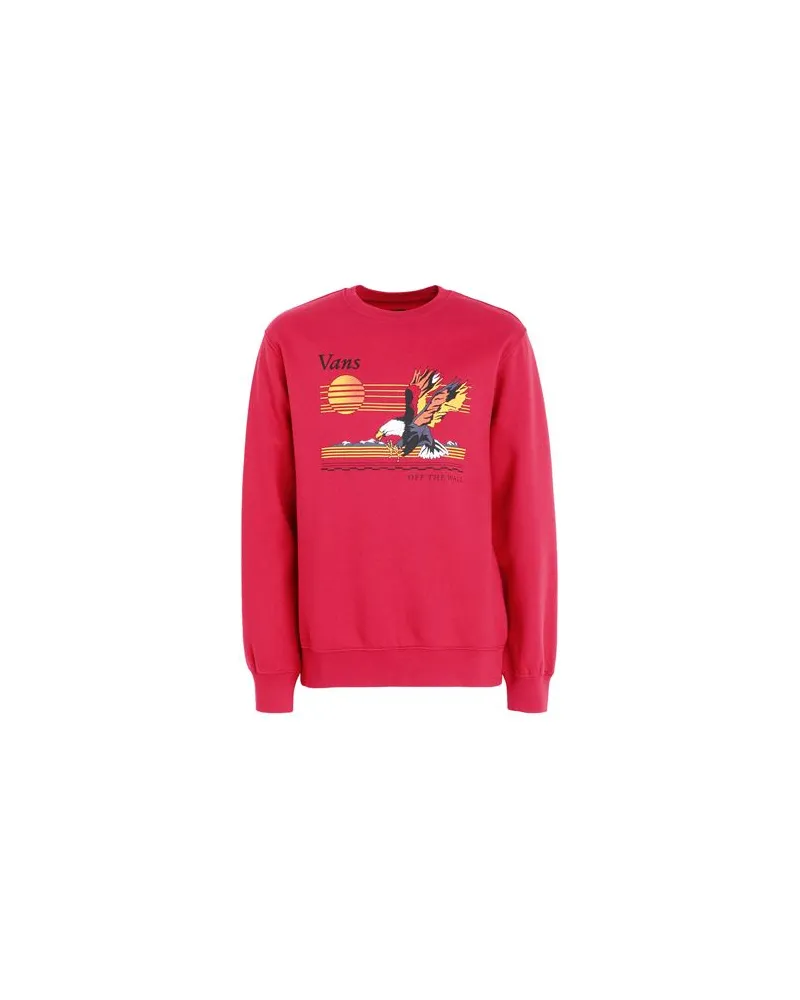 Vans SUNSET CREW  - TOPS - Sweatshirtsauf YOOX.COM Rot