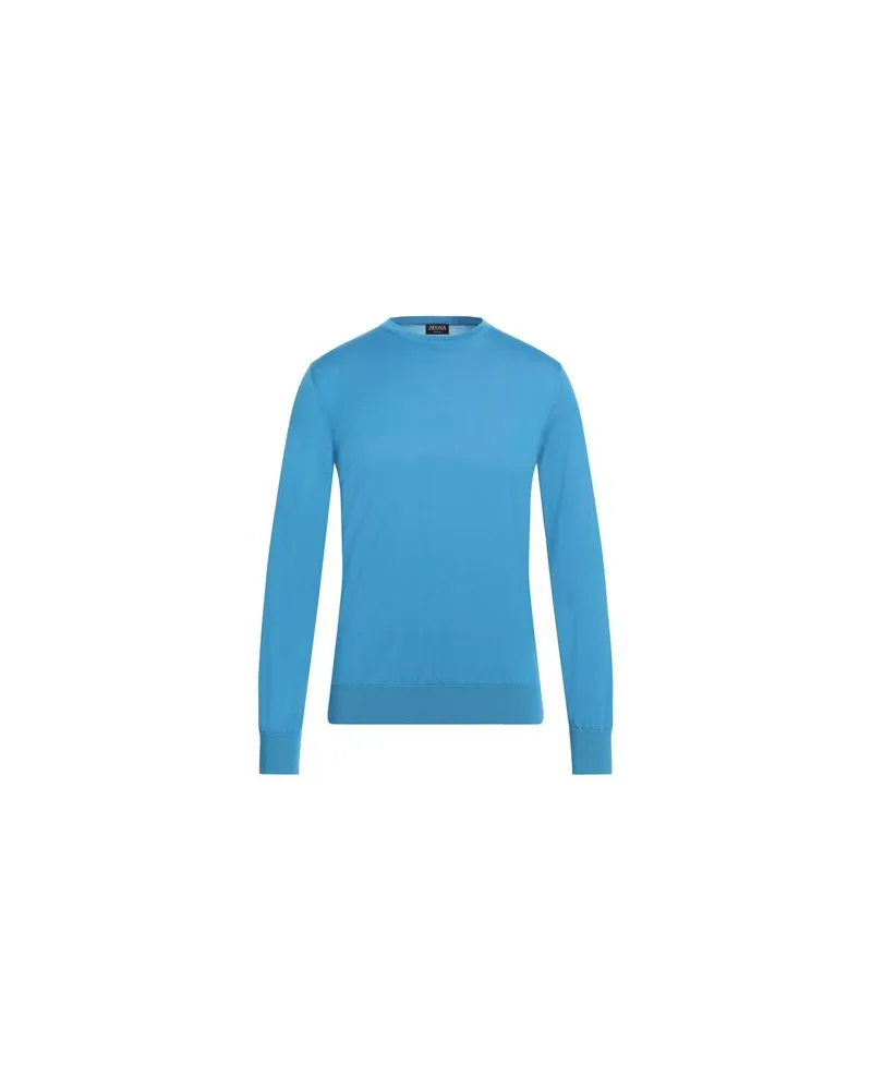 Ermenegildo Zegna STRICKWAREN - Pulloverauf YOOX.COM Azurblau