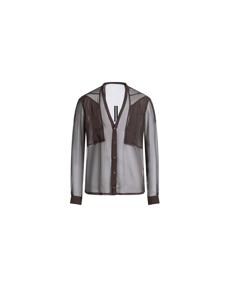 Rick Owens TOPS - Hemdenauf YOOX.COM Schokobraun