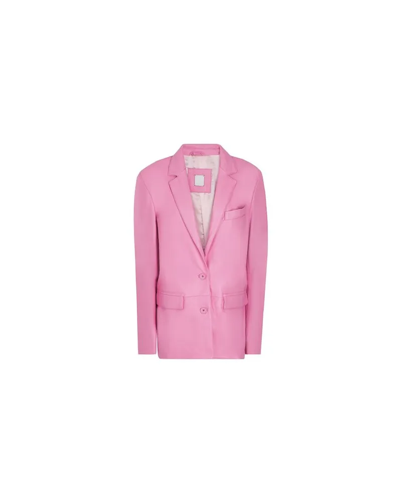 8 by Yoox LEATHER SINGLE-BREASTED OVERSIZE BLAZER - ANZÜGE und CO-ORDS - Blazersauf YOOX.COM Rosa