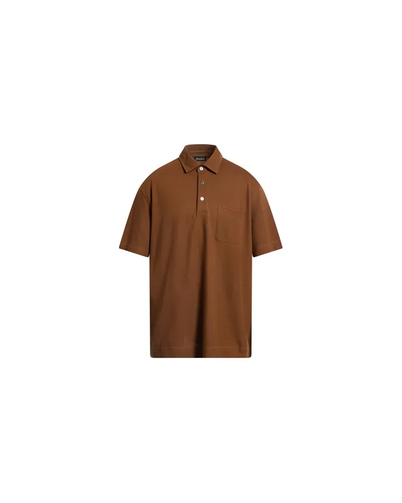 Ermenegildo Zegna TOPS - Poloshirtsauf YOOX.COM Kamel