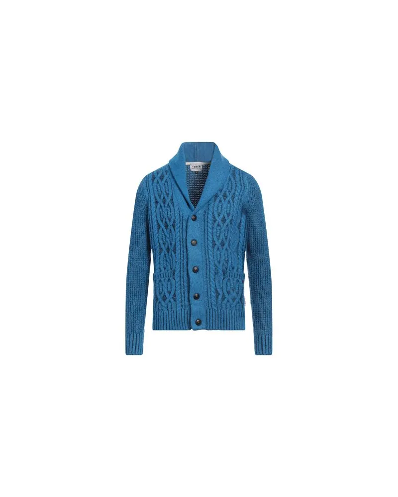BERNA STRICKWAREN - Strickjackenauf YOOX.COM Azurblau