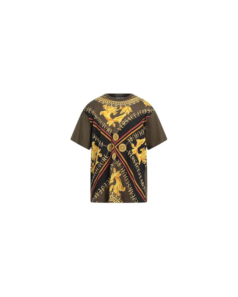Versace Jeans TOPS - T-shirtsauf YOOX.COM Militärgrün