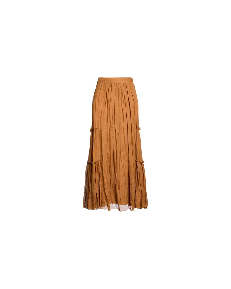 Alberta Ferretti HOSEN & RÖCKE - Maxi-Röckeauf YOOX.COM Braun