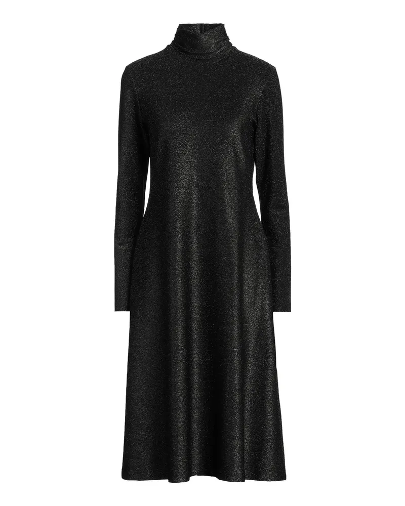 Caliban Midi-Kleid Schwarz