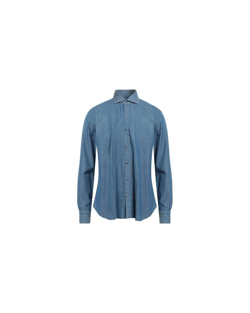 BARBA DANDY LIFE - TOPS - Jeanshemdenauf YOOX.COM Blau