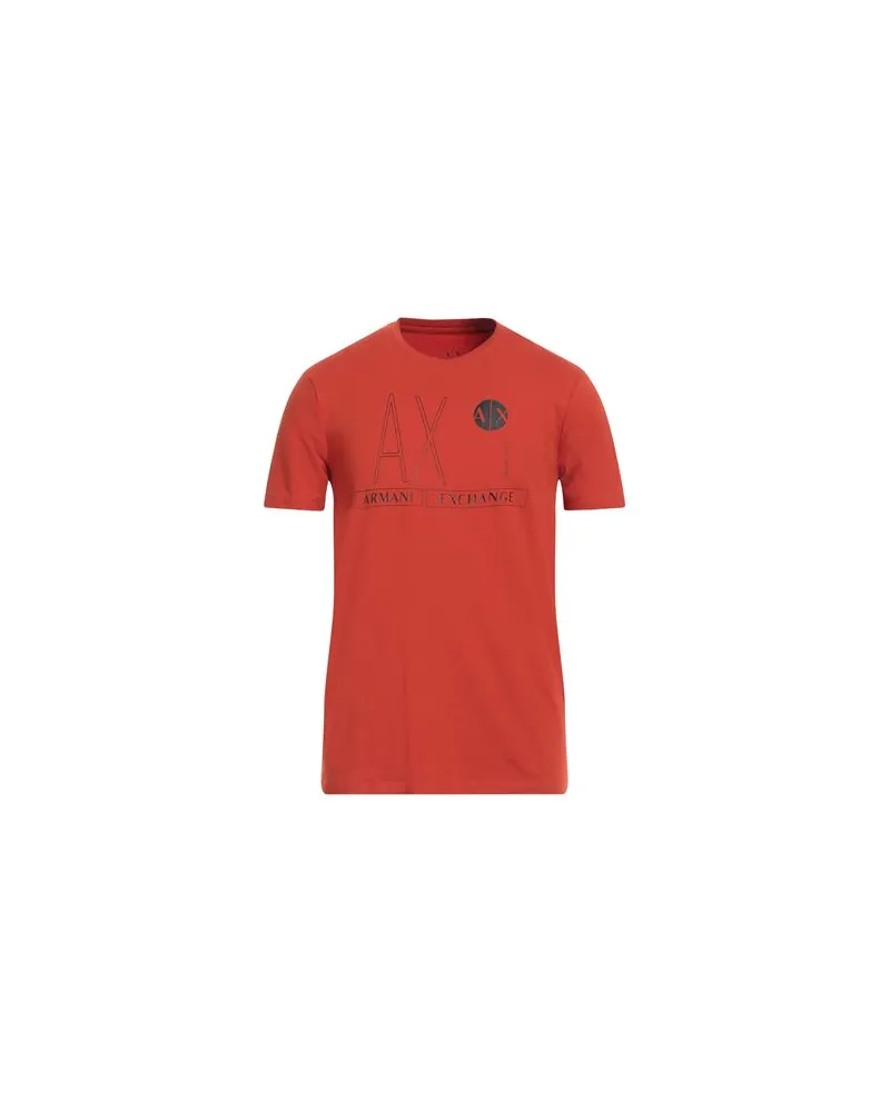 Armani Exchange TOPS - T-shirtsauf YOOX.COM Rostrot