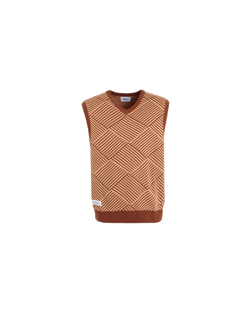 Butter Goods PARQUET KNIT VEST - STRICKWAREN - Pulloverauf YOOX.COM Braun