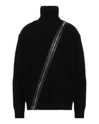 Les Hommes Rollkragenpullover Schwarz