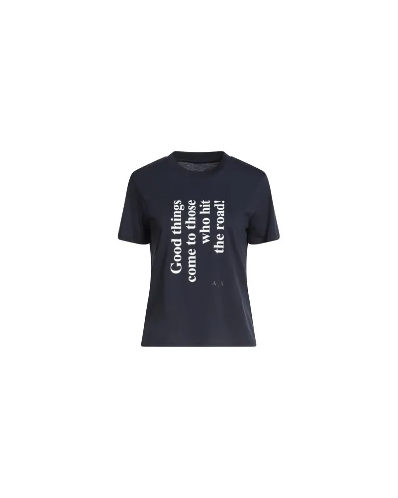 Armani Exchange TOPS - T-shirtsauf YOOX.COM Marineblau