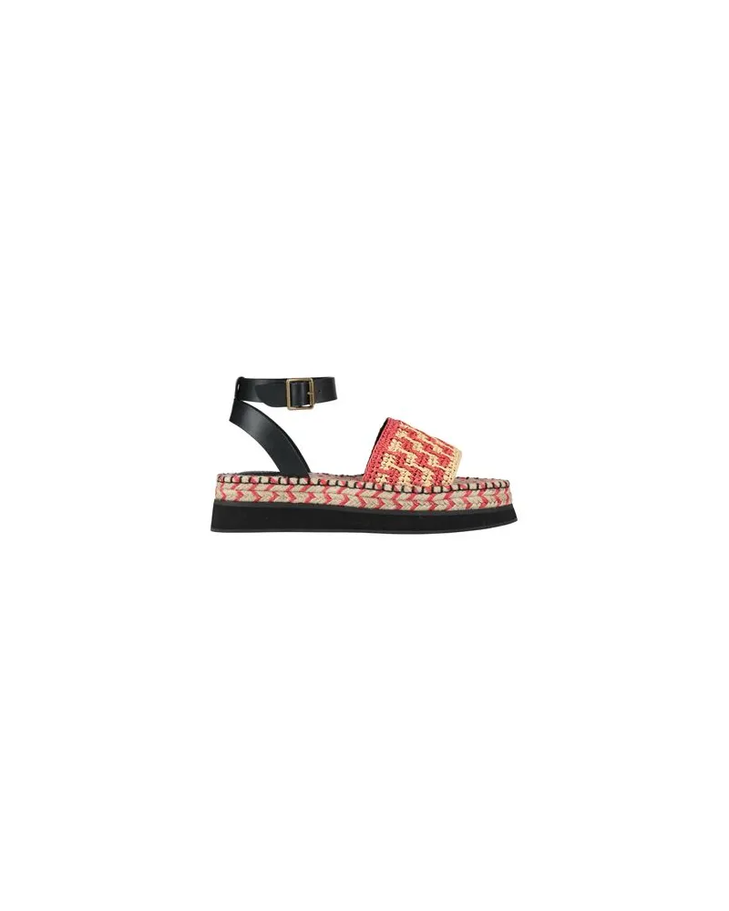 FARM Rio RED CROCHET FLATFORM ESPADRILLE - SCHUHE - Espadrillesauf YOOX.COM Beige