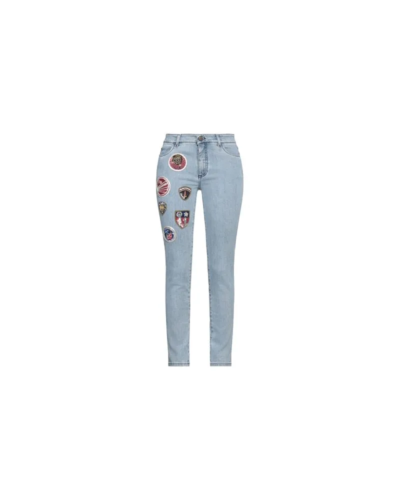 Mr & Mrs Italy HOSEN & RÖCKE - Jeanshosenauf YOOX.COM Blau
