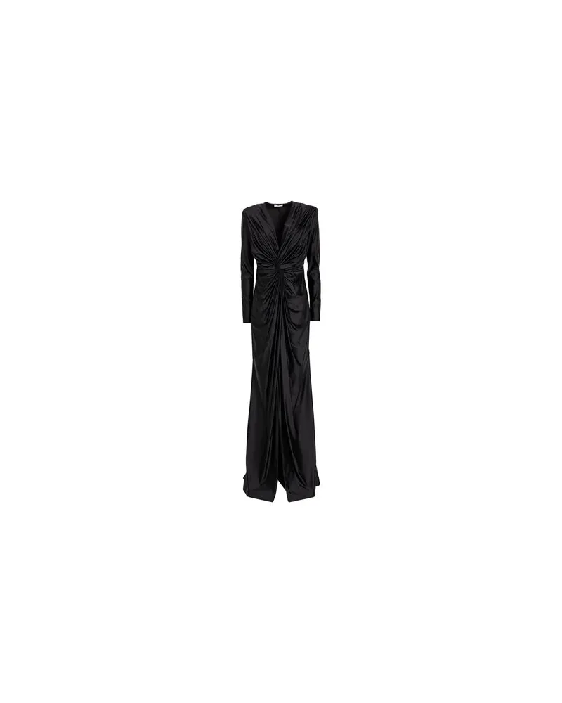 Elisabetta Franchi KLEIDER - Maxi-Kleiderauf YOOX.COM Schwarz