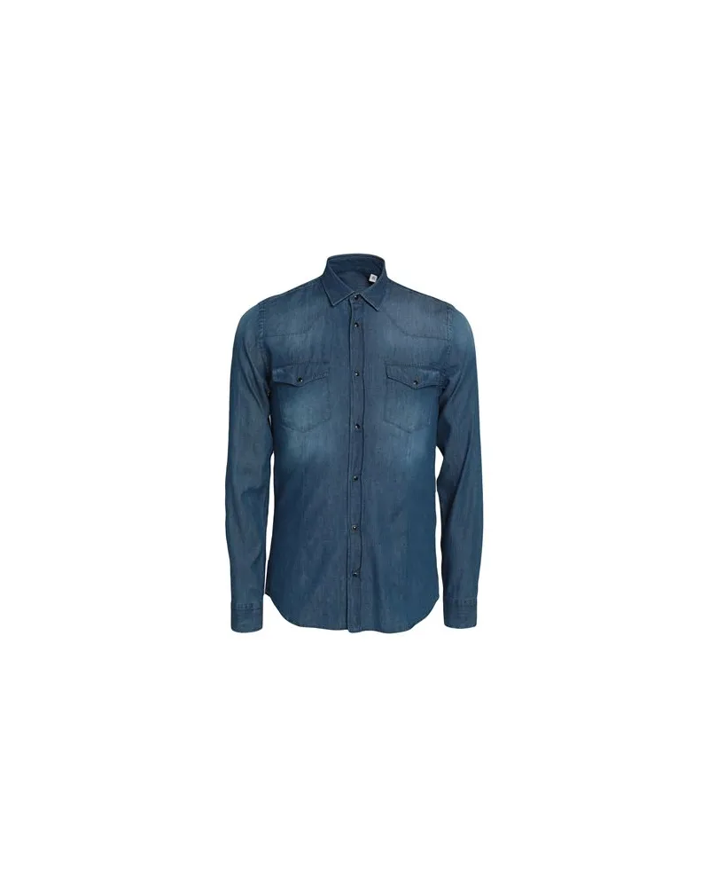 Daniele Alessandrini TOPS - Jeanshemdenauf YOOX.COM Blau