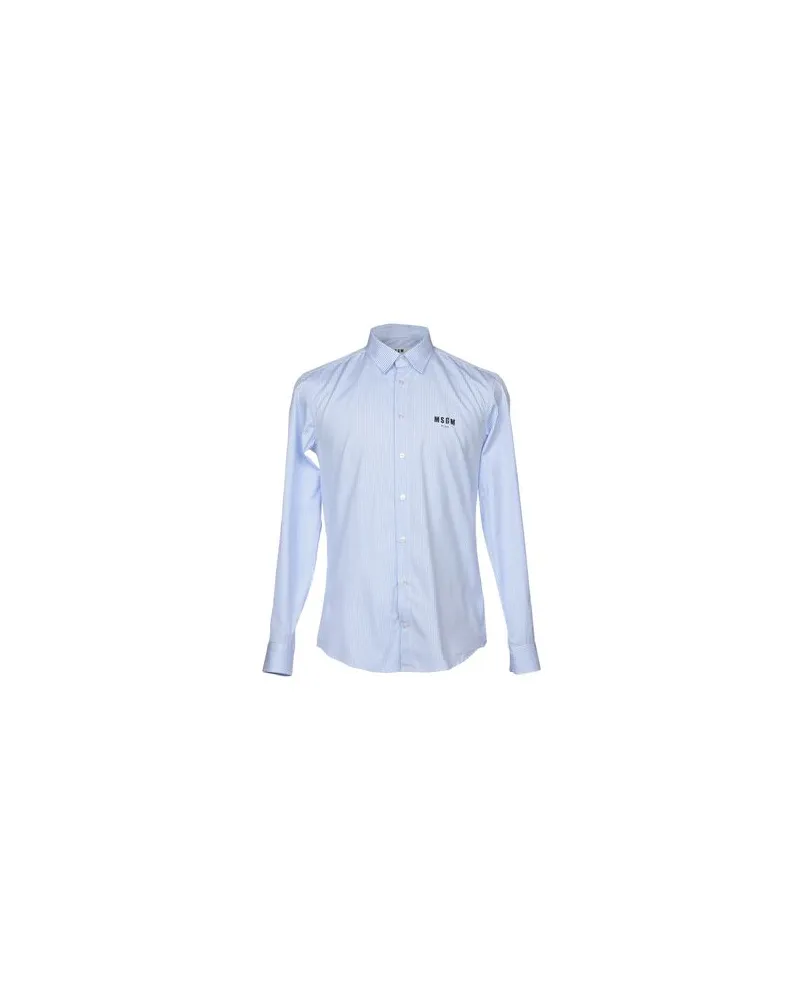 MSGM TOPS - Hemdenauf YOOX.COM Azurblau